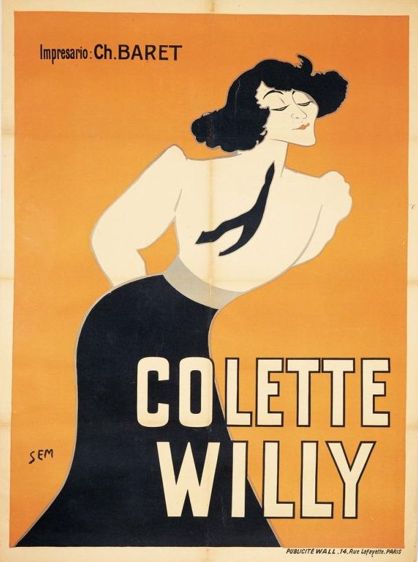 Affiche Colette Willy pour les tournées Baret, 1909, Collection Michel Remy-Bieth © D.R