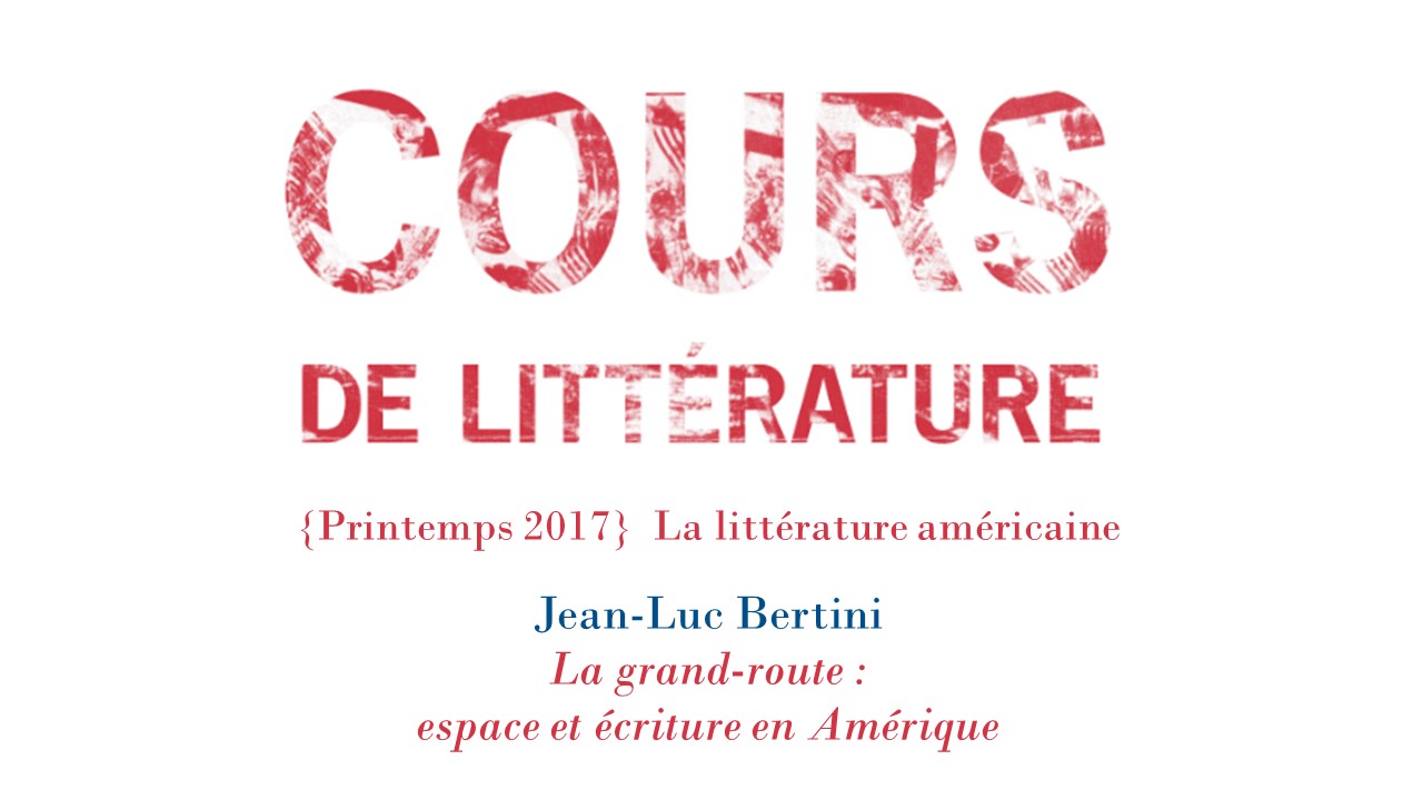 Cours de littérature avec Jean-Luc Bertini