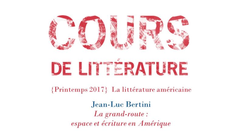 Cours de littérature avec Jean-Luc Bertini