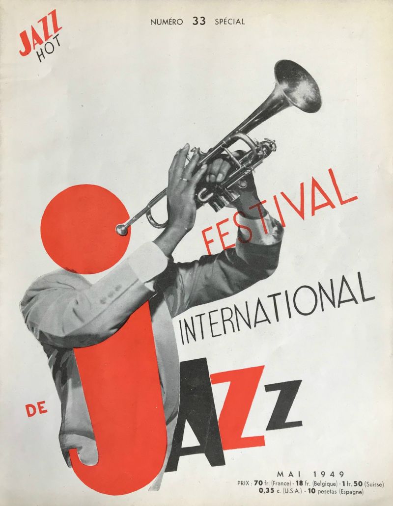 Couverture de la revue Jazz Hot n°33, mai 1949 © Archives Cohérie Boris Vian