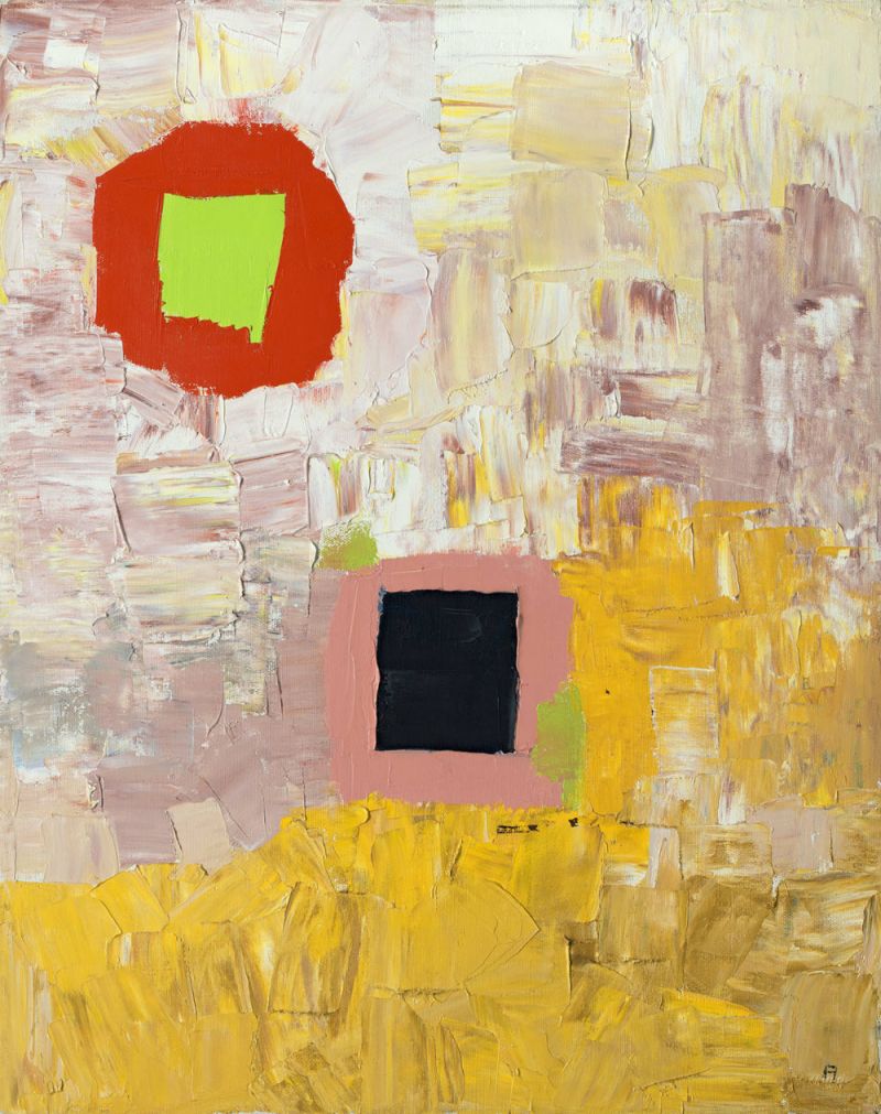 Hot,1980, huile sur toile © Etel Adnan