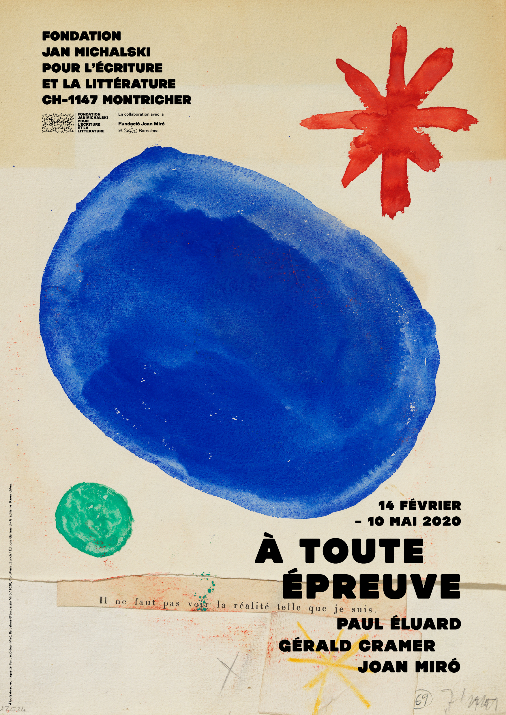 Exposition Paul Éluard, Gérald Cramer, Joan Miró