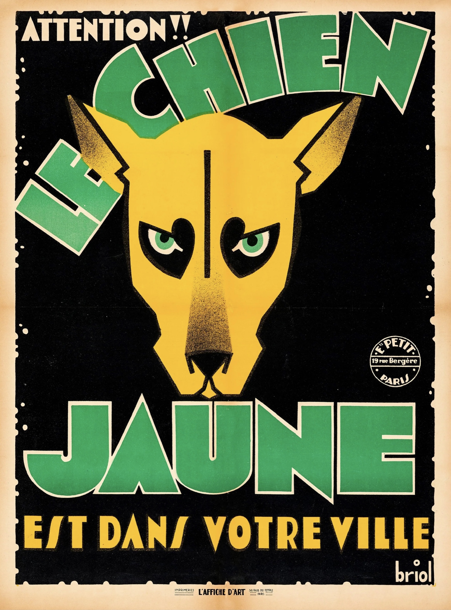 Le chien jaune, 29 juin 1932, Adaptation cinématographique du roman éponyme de Georges Simenon, réalisée par Jean Taride sur un scénario de Georges Simenon | Collection John Simenon
