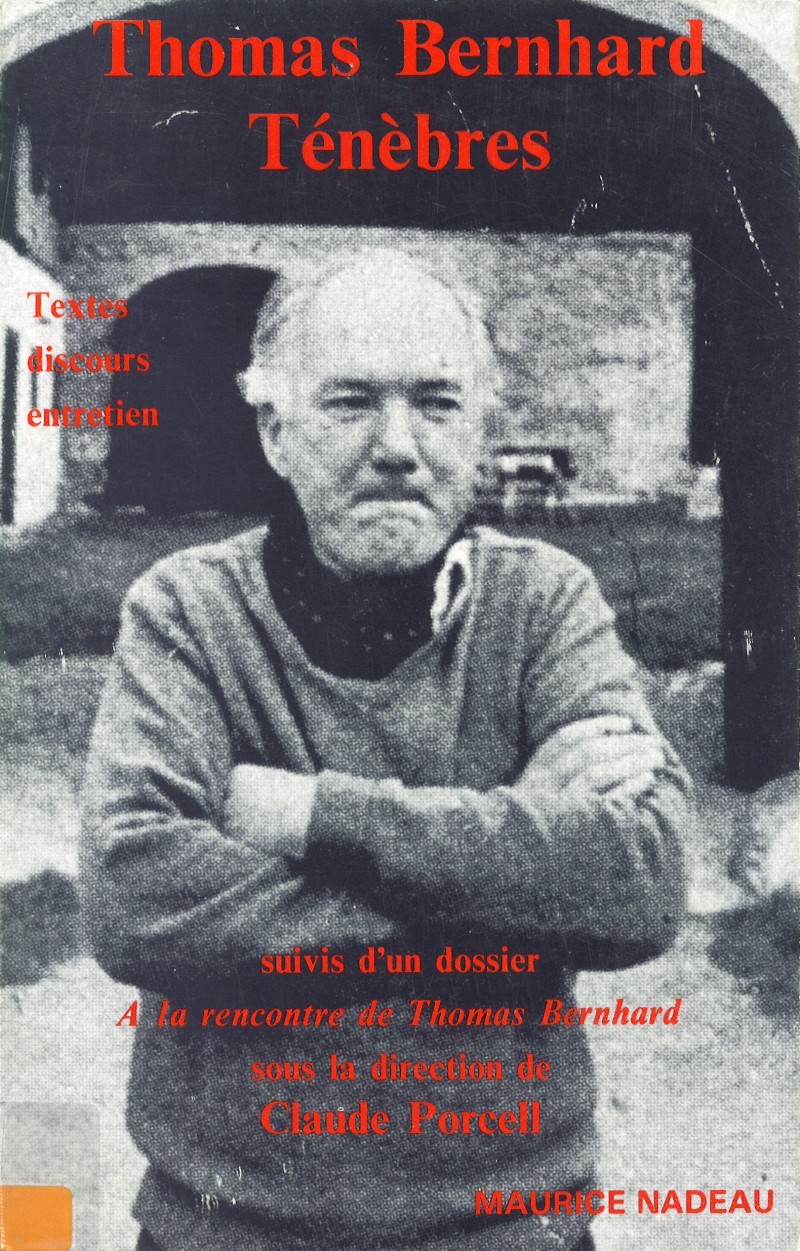 Ténèbres : textes, discours, entretien